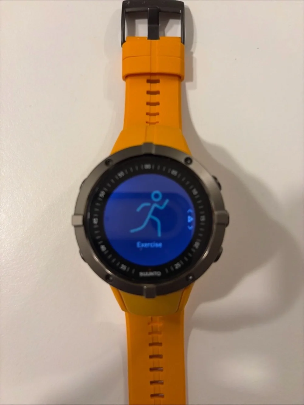 Suunto Orange Strap Titanium-Bezel GPS Watch